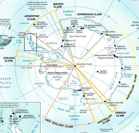 Antarctic land claims